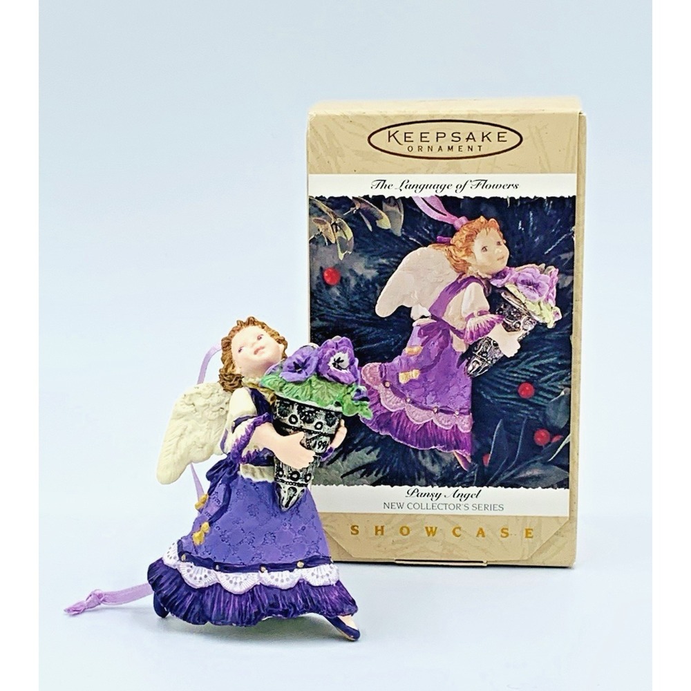 Pansy Angel,‎ 1st The Language of Flowers, Hallmark Keepsake Ornament, 1996, MIB